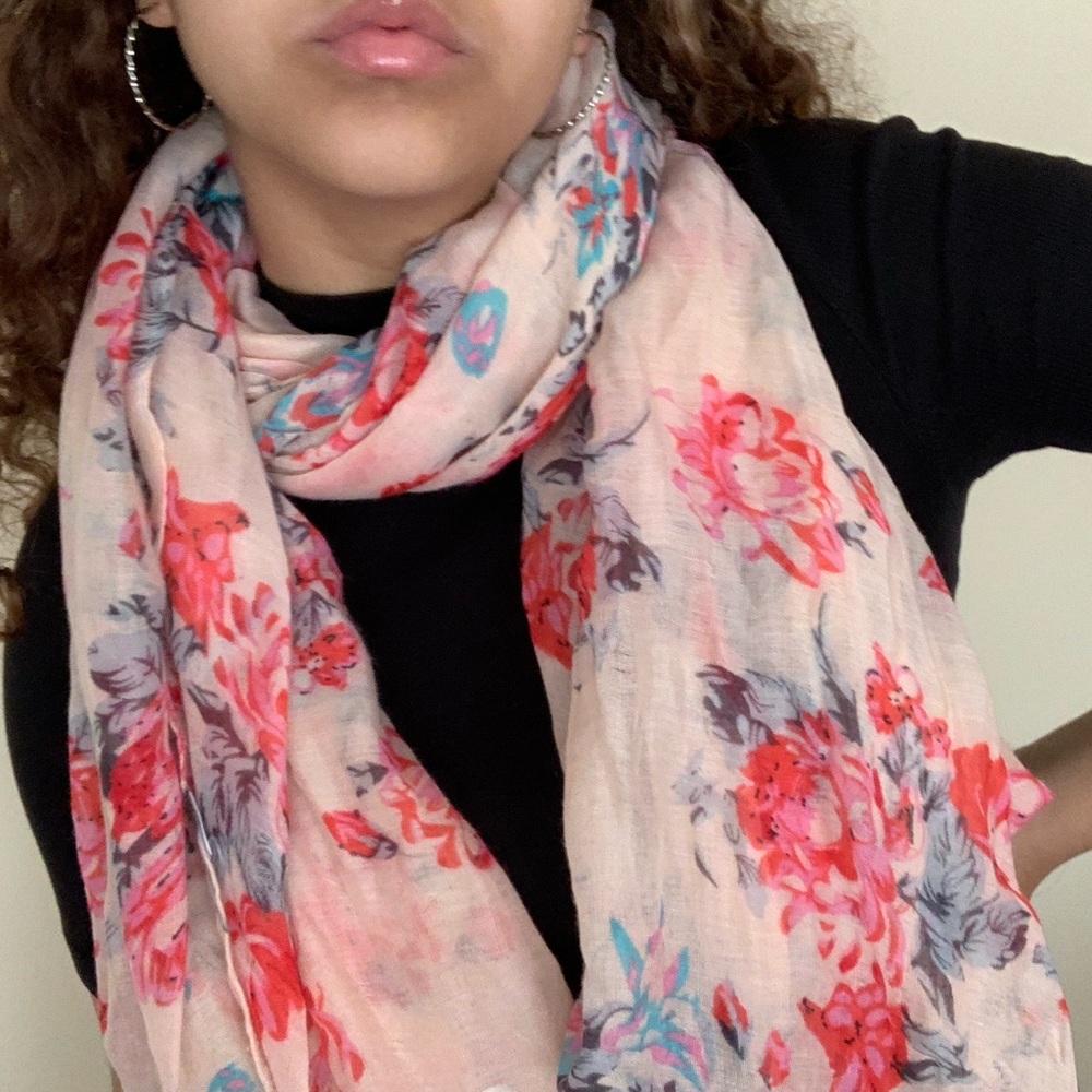 Floral Silk Scarf